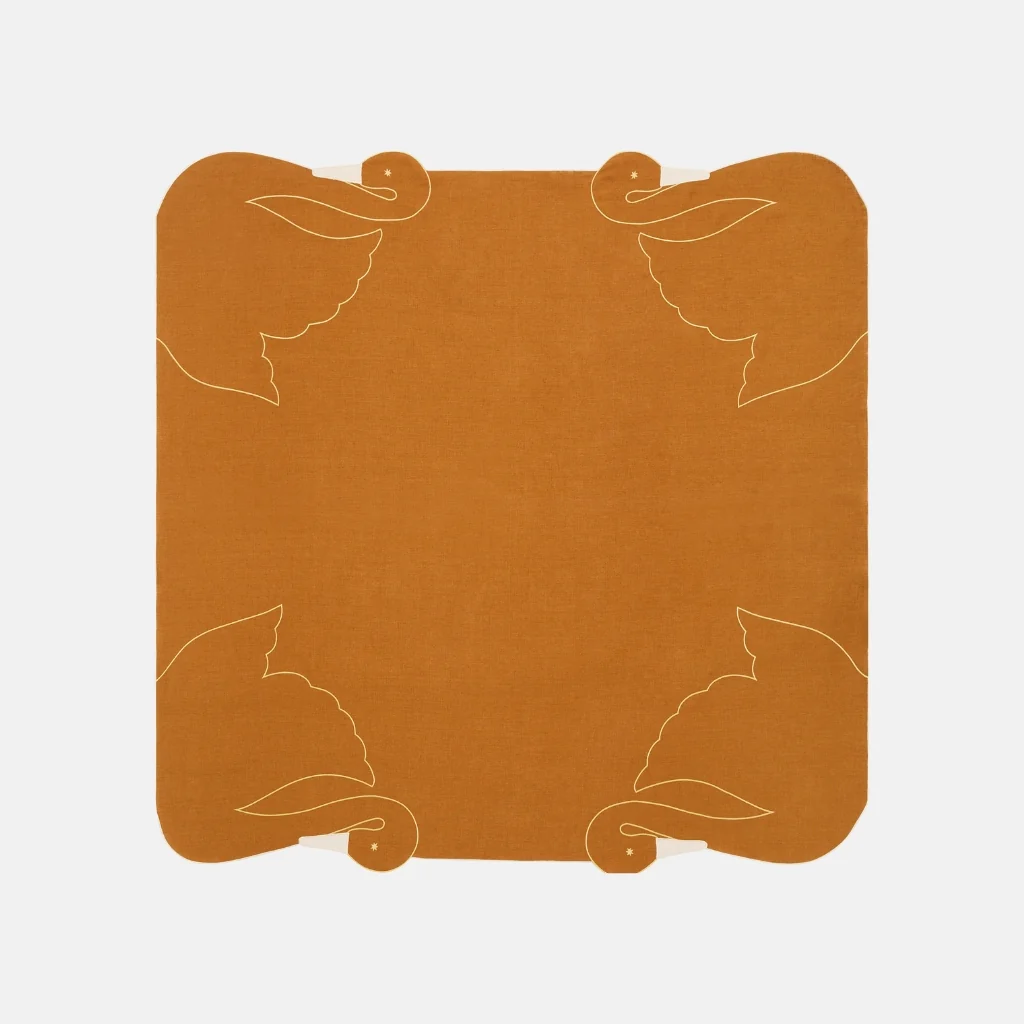 Swan Tablecloth | Caramel - Image 2